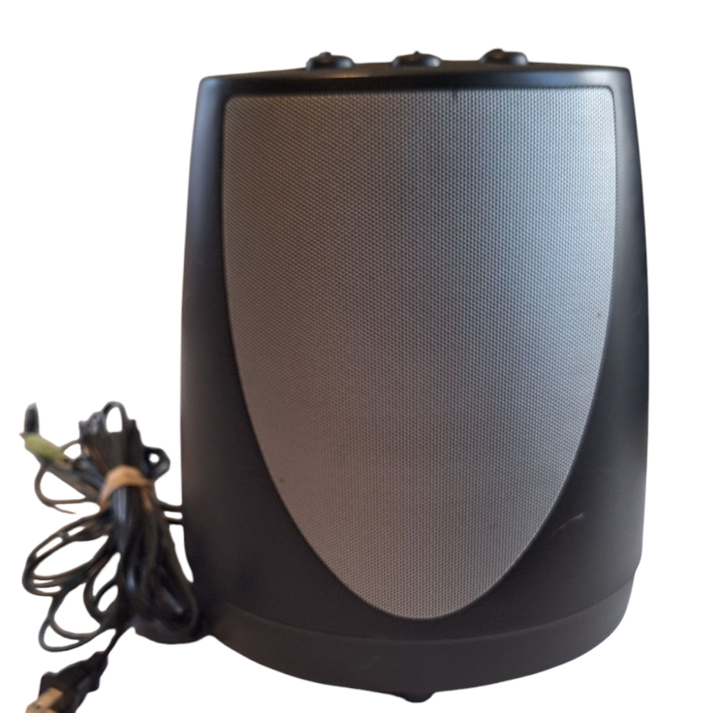 Black and Silver Portable Speaker